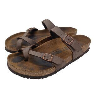 Birkenstock Mayari Shoes Womens 40 US 9 Brown Sandals Cork Footbed Made Germany